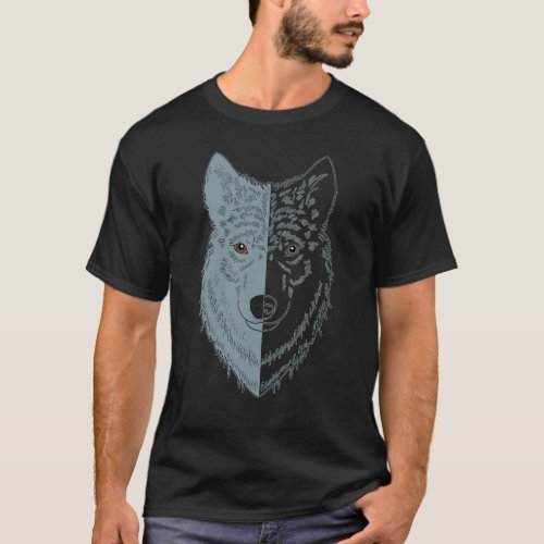 Wolf Motif Predator Face Wolfs 1 T_Shirt