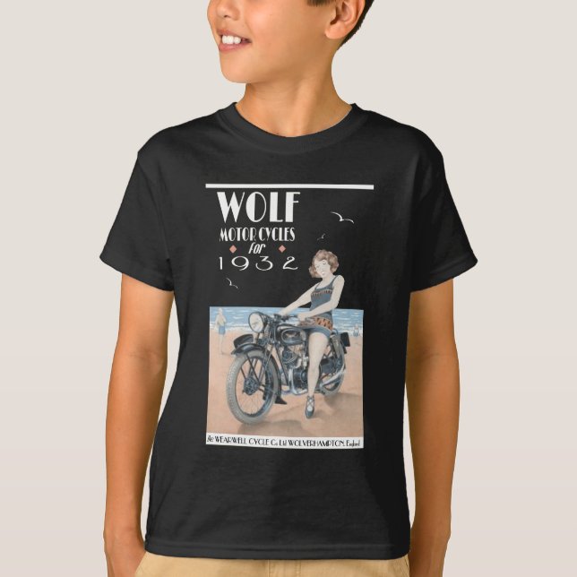Wolf Motorcycles Poster T-Shirt (Front)