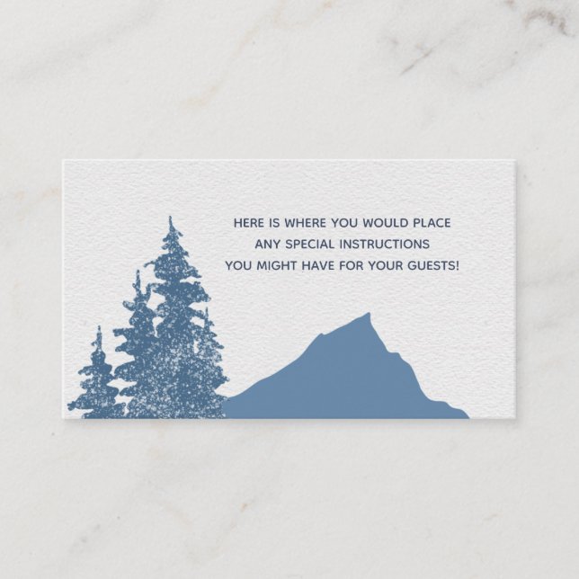 Wolf Mountain Forest Boy Enclosure Card (Front)