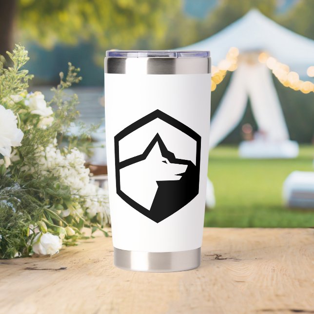 Wolf Mountain Homestead Logo  Insulated Tumbler (Wedding (Rotated))