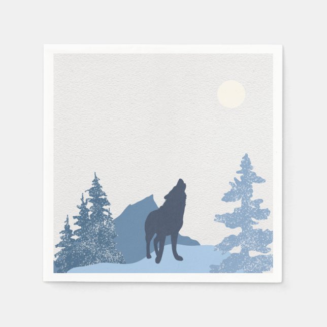 Wolf Mountain Napkins (Front)