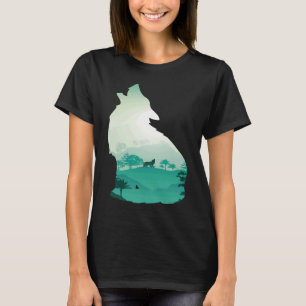 Wolf Mountain Wolf Wild Animal Endangered Animal A T-Shirt