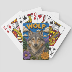 Wolf Mountain Woods Modern KlayKoo Poker Cards
