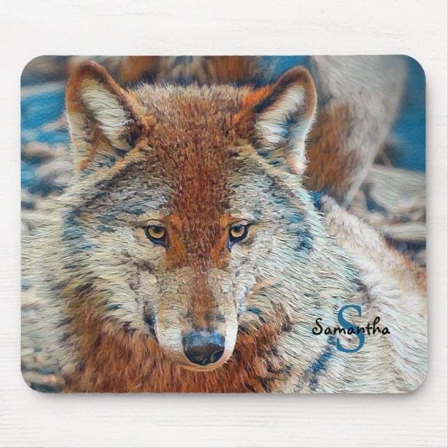 Wolf Mouse mat (Front)