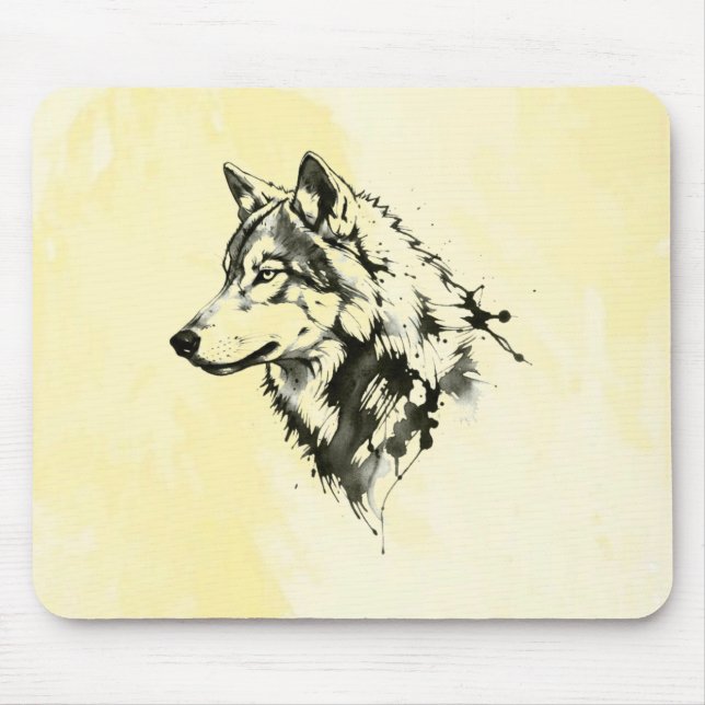 Wolf Mouse Pad (Front)