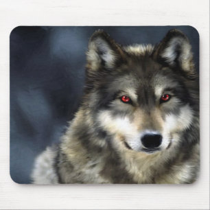 wolf mouse pad