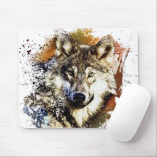 Wolf mouse pad