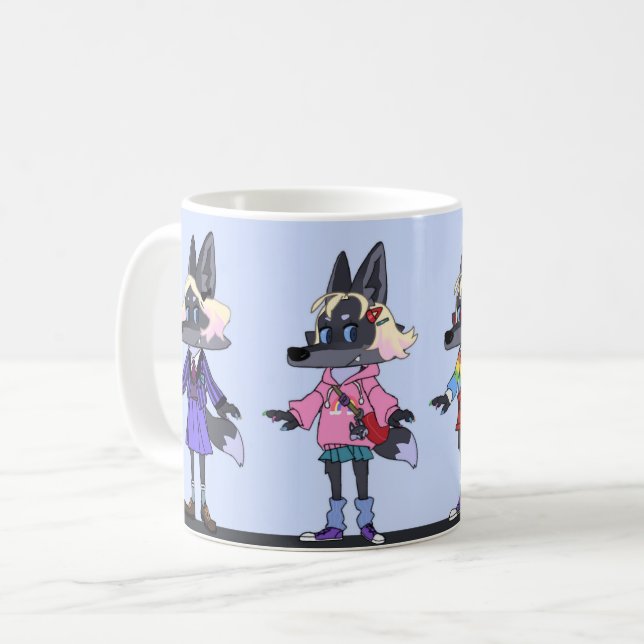 wolf Mug (Front Left)