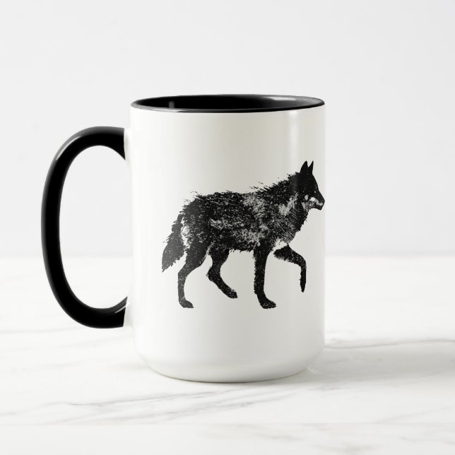Wolf Mug (Left)