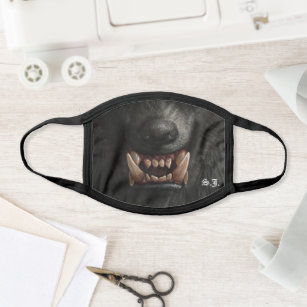 Wolf Muzzle With Fangs Halloween Fashion Face Mask