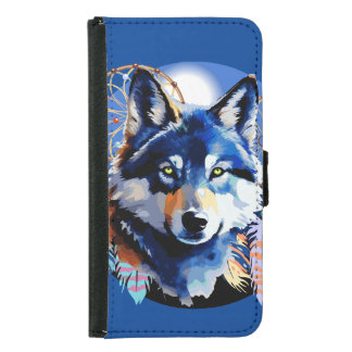 Wolf Native Animal Spirit Samsung Galaxy S5 Wallet Case
