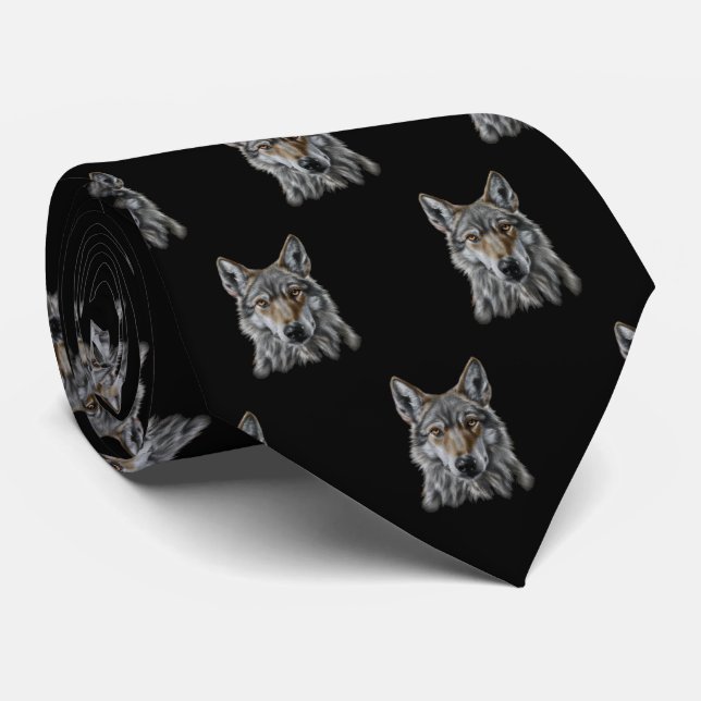 Wolf Neck Tie (Rolled)