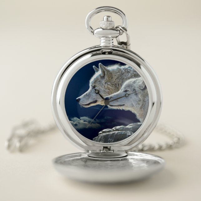 Wolf Night Pocket Watch (Inside)