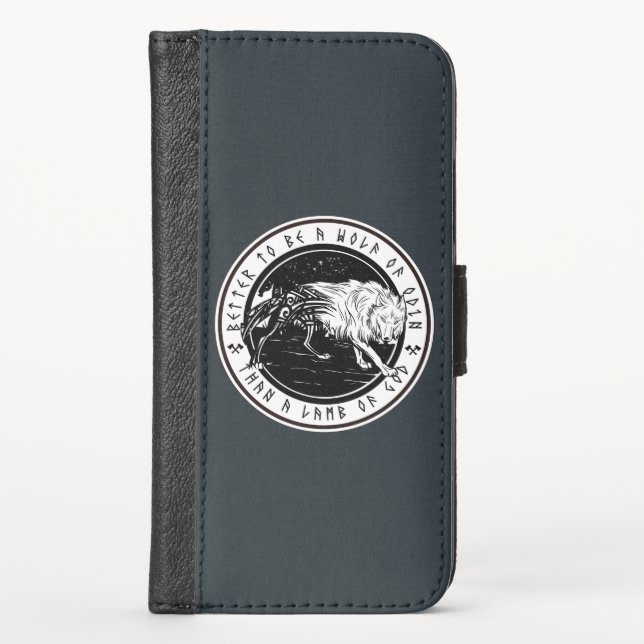 Wolf Of Odin iPhone Wallet Case (Front)
