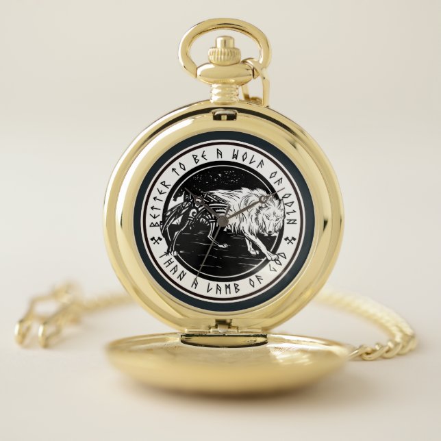Wolf Of Odin Pocket Watch (Inside)