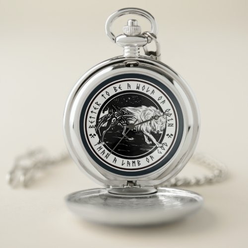 Wolf Of Odin Pocket Watch