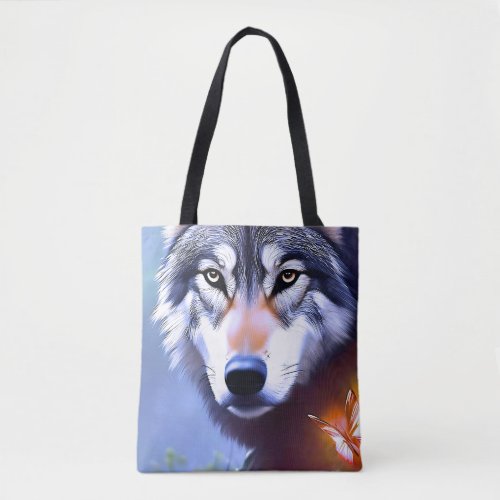 Wolf Oil Paint The Essence Of Beauty  Tote Bag