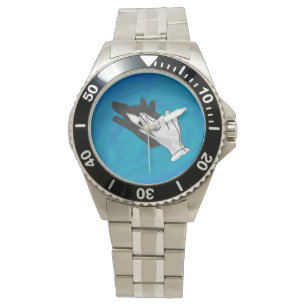 Wolf On Blue Watch