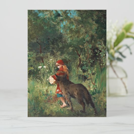 Wolf on Path with Red (Standing Front)