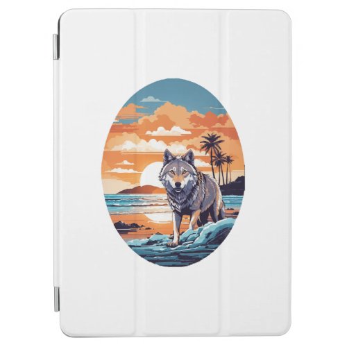 Wolf on the Beach iPad Air Cover
