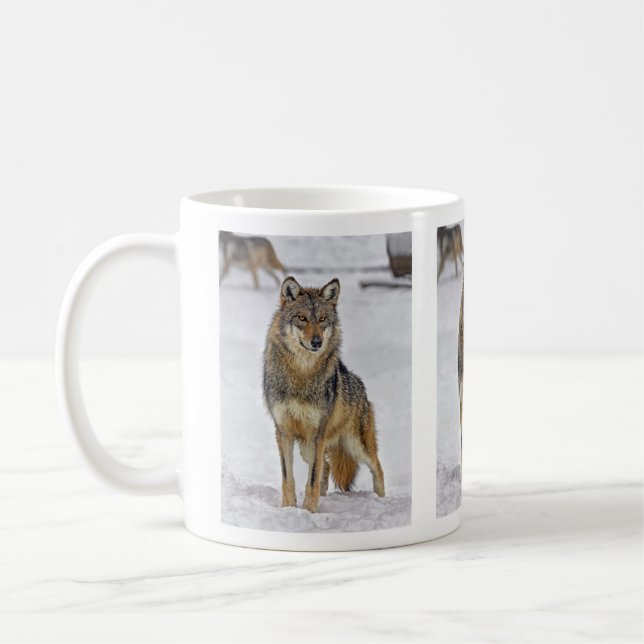 Wolf On Watch Mug (Left)