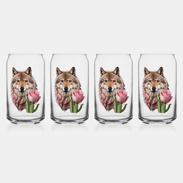 Wolf One Can Glass (Front)