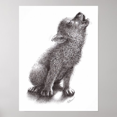 Wolf or Dog Poster