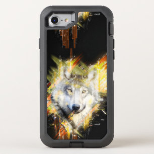 Wolf OtterBox Defender iPhone SE/8/7 Case