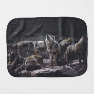 Wolf Pack Baby Burp Cloth