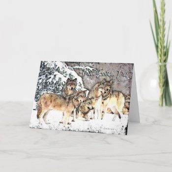 Wolf Pack-bdd Card by William63 at Zazzle