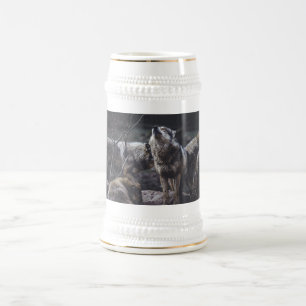 Wolf Pack Beer Stein