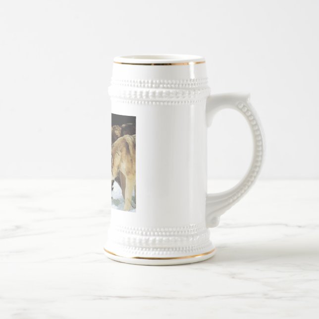 Wolf pack beer stien stein (Right)