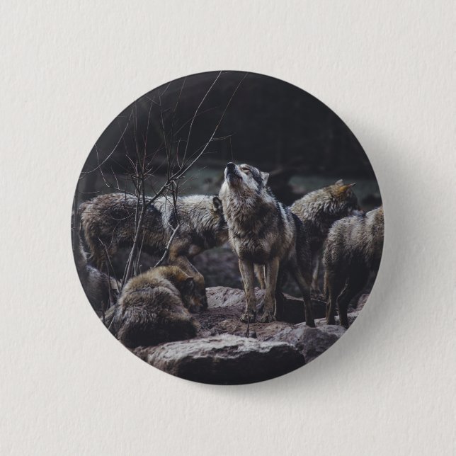 Wolf Pack Button (Front)