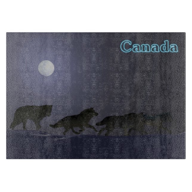 Wolf Pack - Canada Cutting Board (Front)