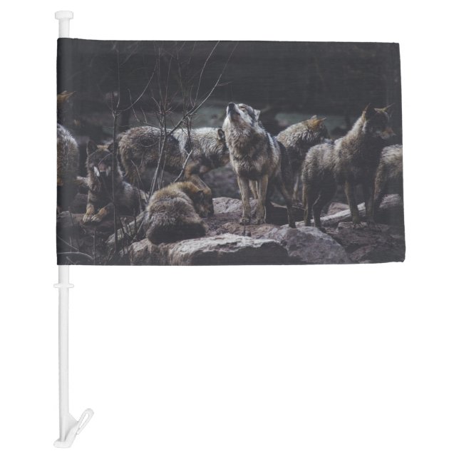 Wolf Pack  Car Flag (Front)