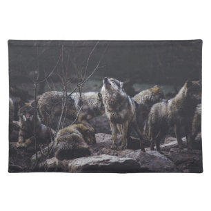 Wolf Pack Cloth Placemat