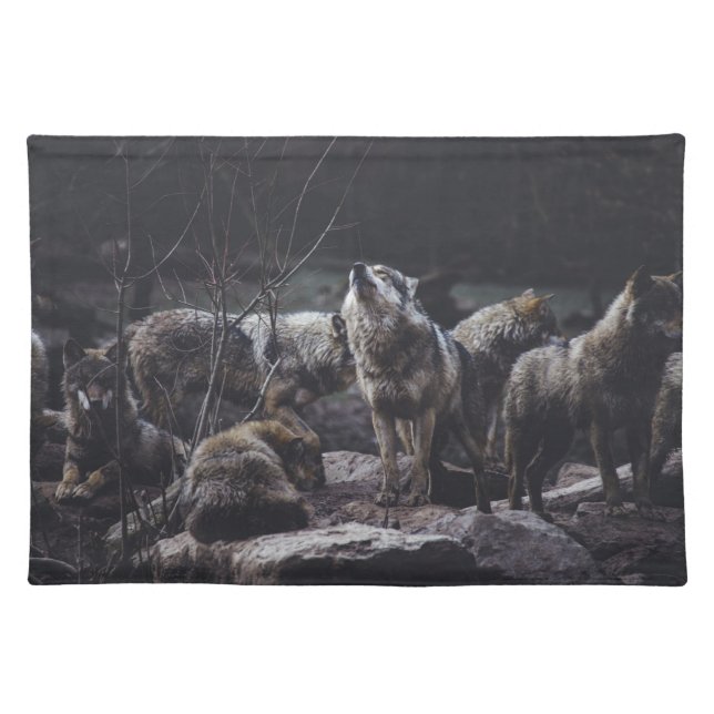Wolf Pack Cloth Placemat (Front)