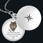 Wolf Pack Family Strength Quote, Animal Silver Plated Necklace<br><div class="desc">Wolf Pack Family Strength Quote,  Animal teaches us about faithfulness,  responsibility and the value of family relationships.</div>