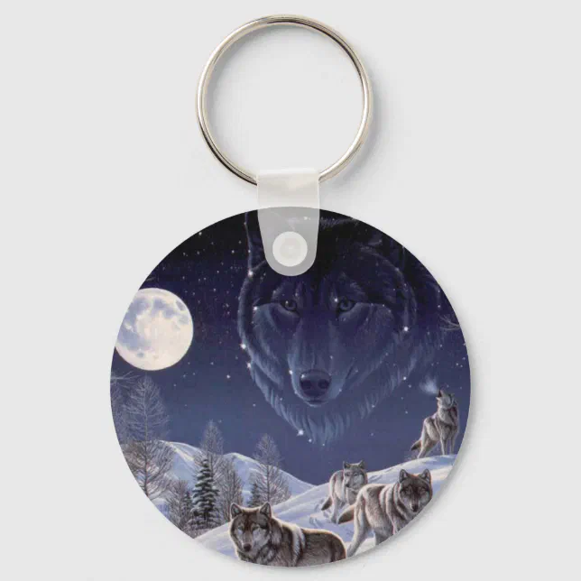 Wolf Pack Keychain | Zazzle