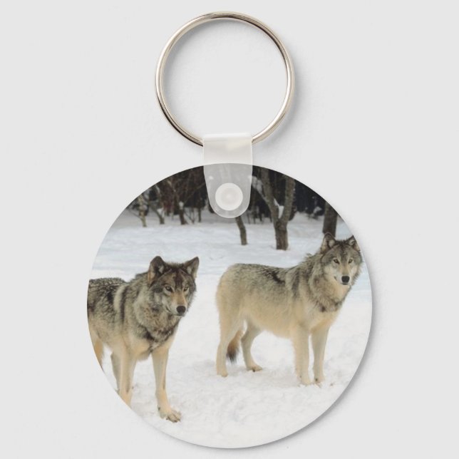 Wolf Pack Keychain (Front)