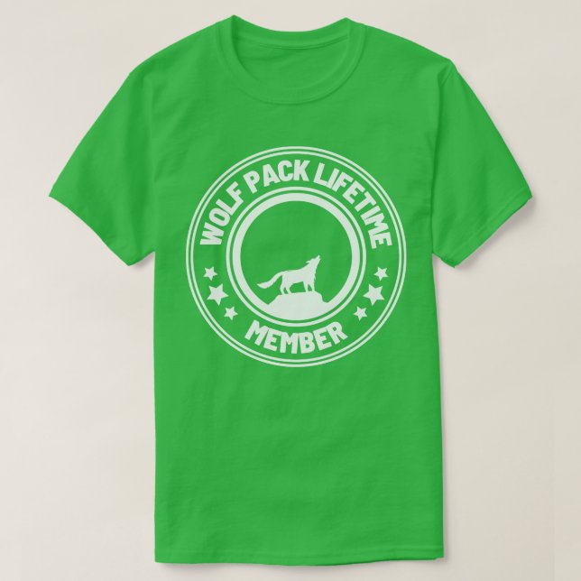 Wolf Pack Lifetime Membership 12 T-Shirt (Design Front)