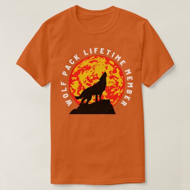 Wolf Pack Lifetime Membership 15 T-Shirt (Design Front)