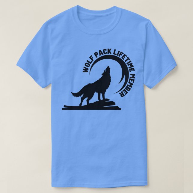 Wolf Pack Lifetime Membership 1 T-Shirt (Design Front)