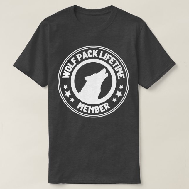 Wolf Pack Lifetime Membership 37 T-Shirt (Design Front)