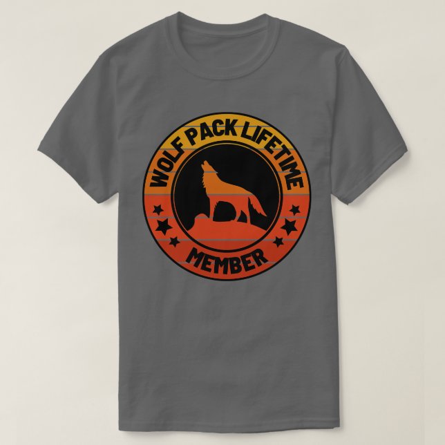 Wolf Pack Lifetime Membership 39 T-Shirt (Design Front)