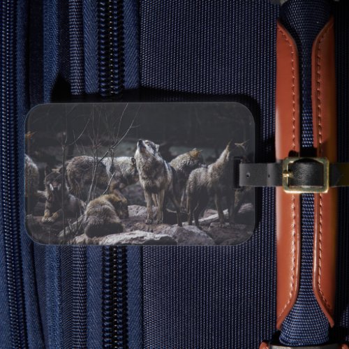 Wolf Pack Luggage Tag