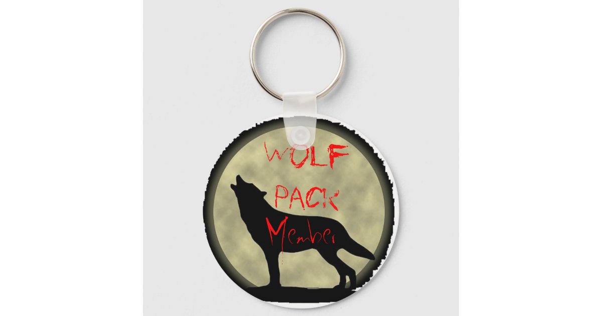 Wolf Pack Member Keychain | Zazzle