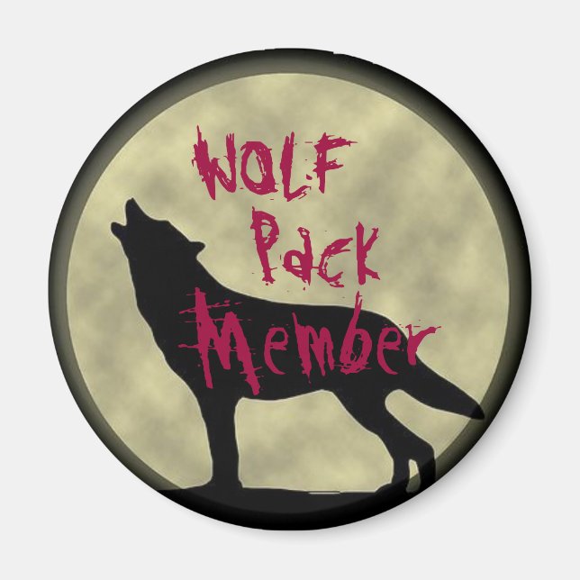 Wolf Pack Member Magnet (Front)
