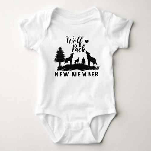 Wolf Pack New Member Baby Bodysuit