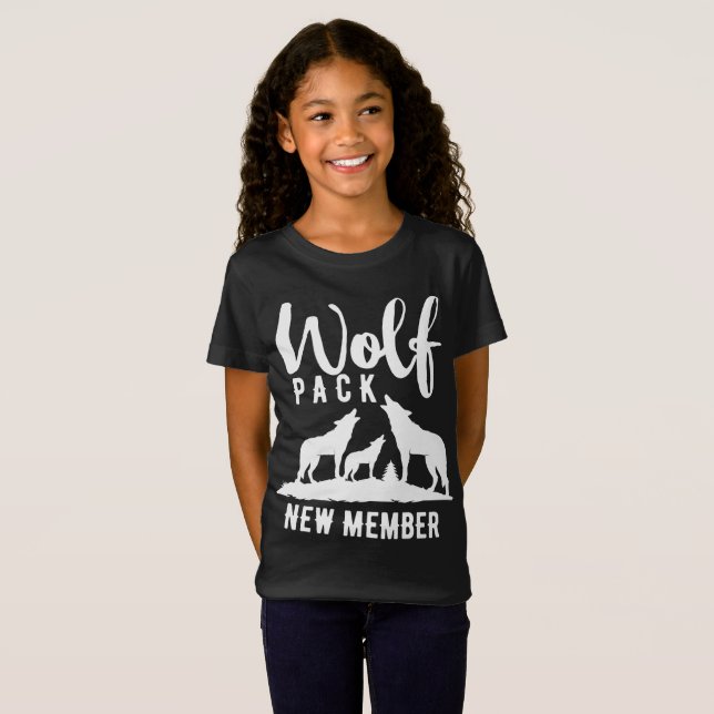 Wolf Pack New Member Wilderness Graphic T-Shirt (Front Full)